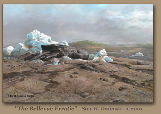 The Bellevue Erratic by artist Stev Ominski.