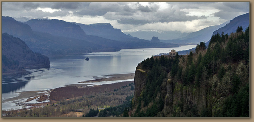 The Columbia Gorge near Crown Point.