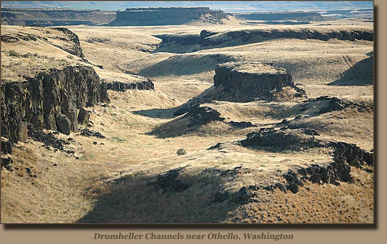 The Channeled Scabland in eastern Washington - Drumheller Channels.