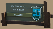 Palouse Falls State Park sign