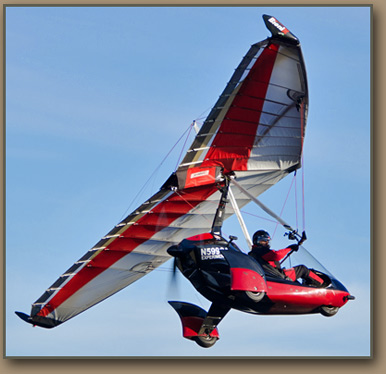Aerial trike aviation.